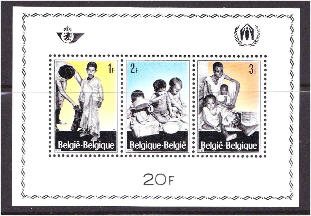 Бельгия 1967 г  MNH    блок - фото фото фото 0