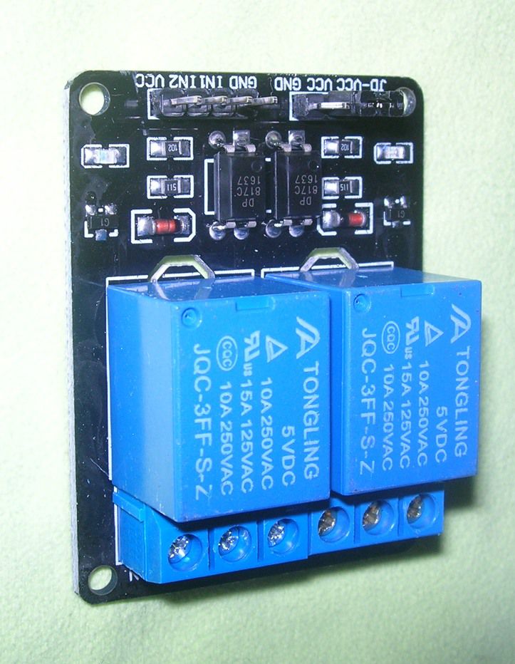 Модуль на два реле 5В для Arduino - фото фото фото 1