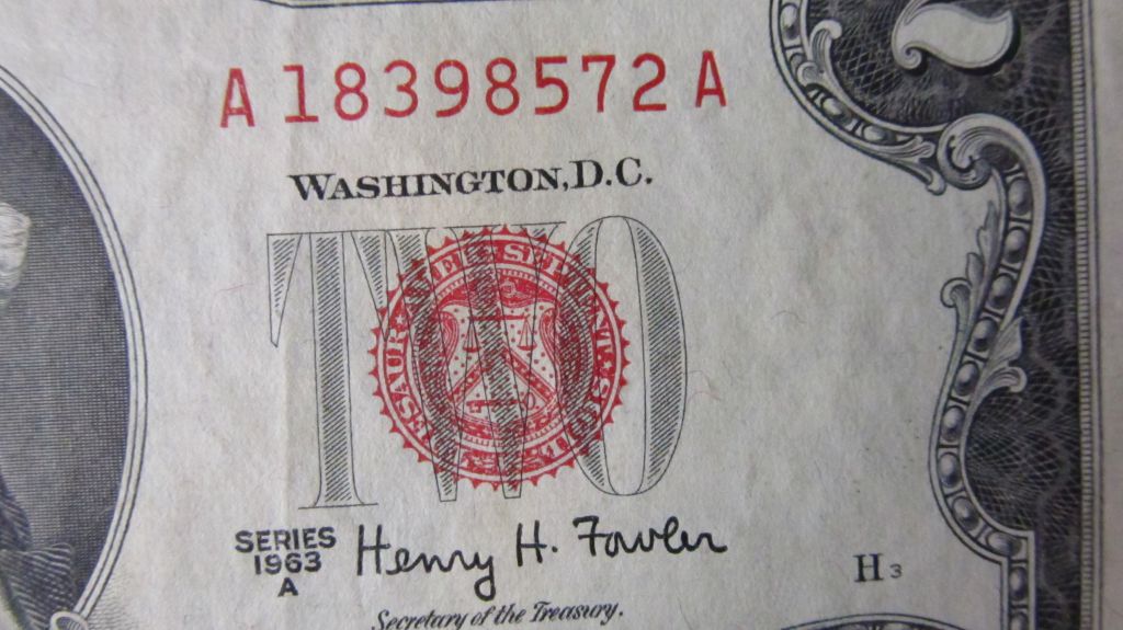 США 2 доллара 1963 г. - фото фото фото 2