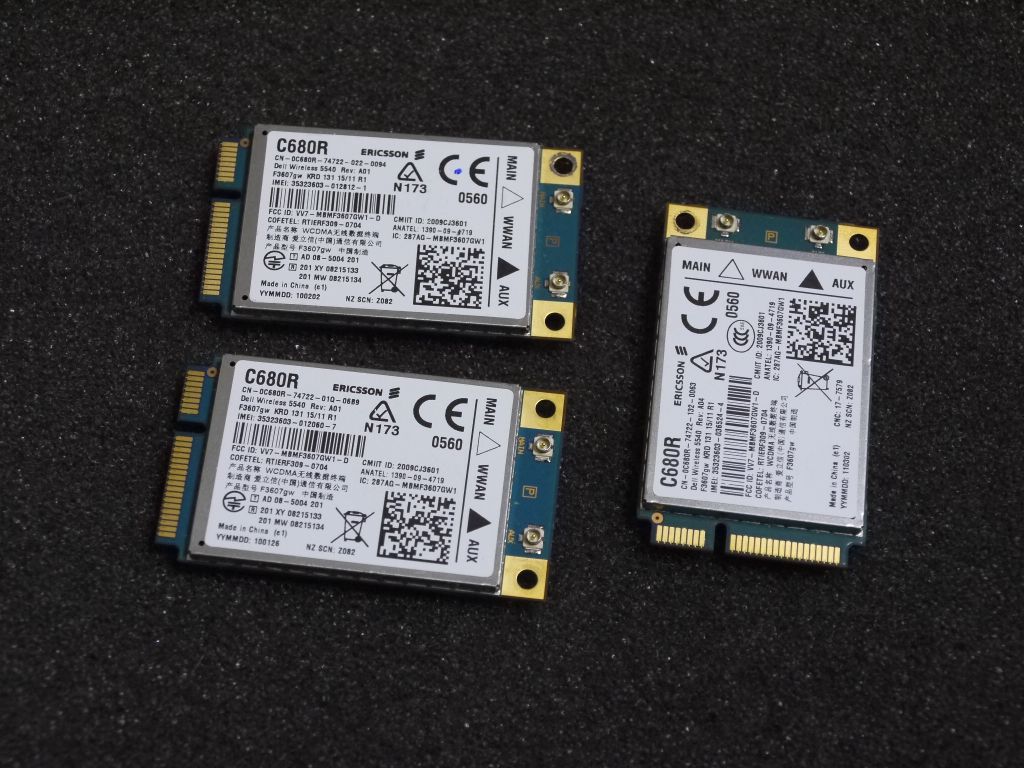 Dell C680R DW5540 Ericsson F3607GW - GSM / UMTS модем miniPCI-E - фото фото фото 2