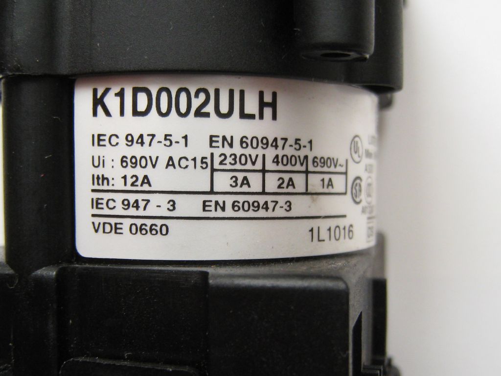 Переключатель кулачковый K1D002ULH , Telemecanique .         (2Ф-0-1Ф), 12А . - фото фото фото 2