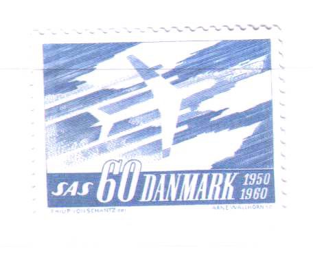 Авиация . Дания 1960 г  MNH - SAS - фото фото фото 0