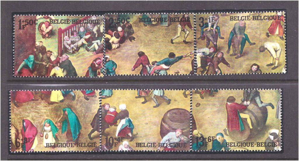 Бельгия 1967 г  MNH    искусство - фото фото фото 0