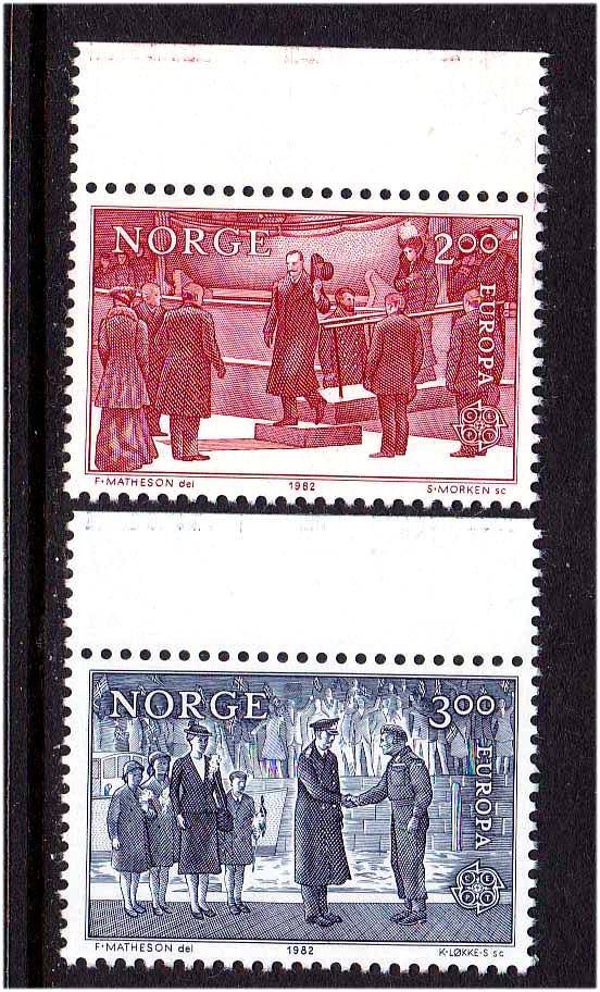 ZM  Норвегия 1982 г   MNH - - фото фото фото 0