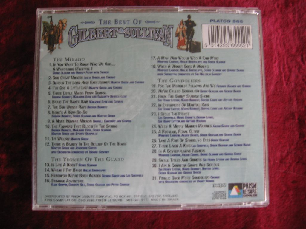 The Best Of Gilbert &amp; Sullivan  (  мюзикл-оперы, 2 диска) - фото фото фото 2