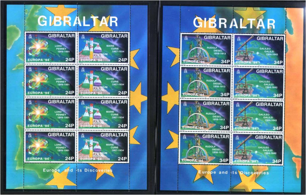 Космос Гибралтар 1994 г  MNH - 2 м/л - фото фото фото 0