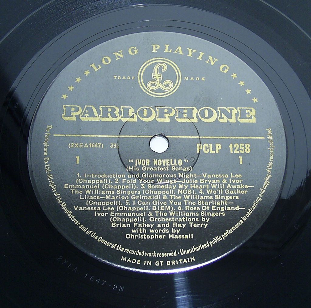 IVOR NOVELLO  (His Greatest Songs)  LP EX-/EX - фото фото фото 2
