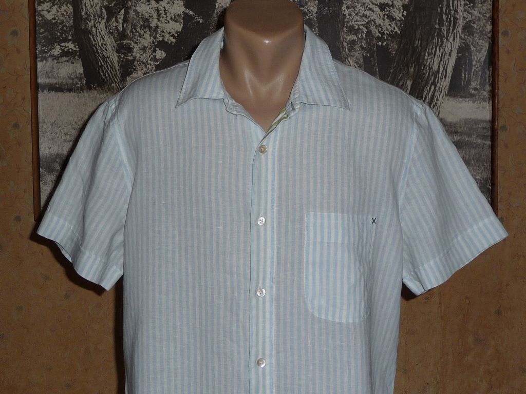 Рубашка летняя "PAUL SMITH".р-XXL.Оригинал.100%ЛЁН. - фото фото фото 1