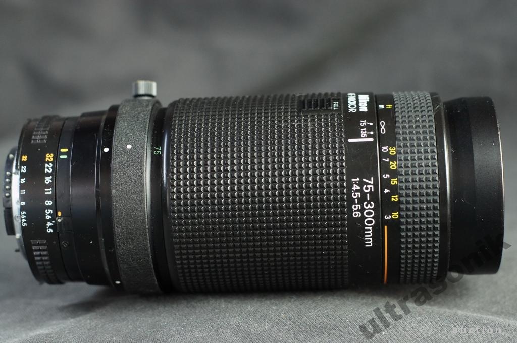 Об'єктив Nikon телеобъектив AF Nikkor 75-300mm 1:4.5-5.6 Ф62mm Japan Вживане - фото фото фото 2