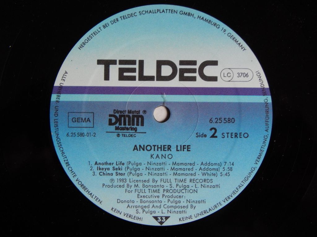 Kano ‎– Another Life (TELDEC ‎– 6.25580, Germany) NM-/NM- - фото фото фото 3