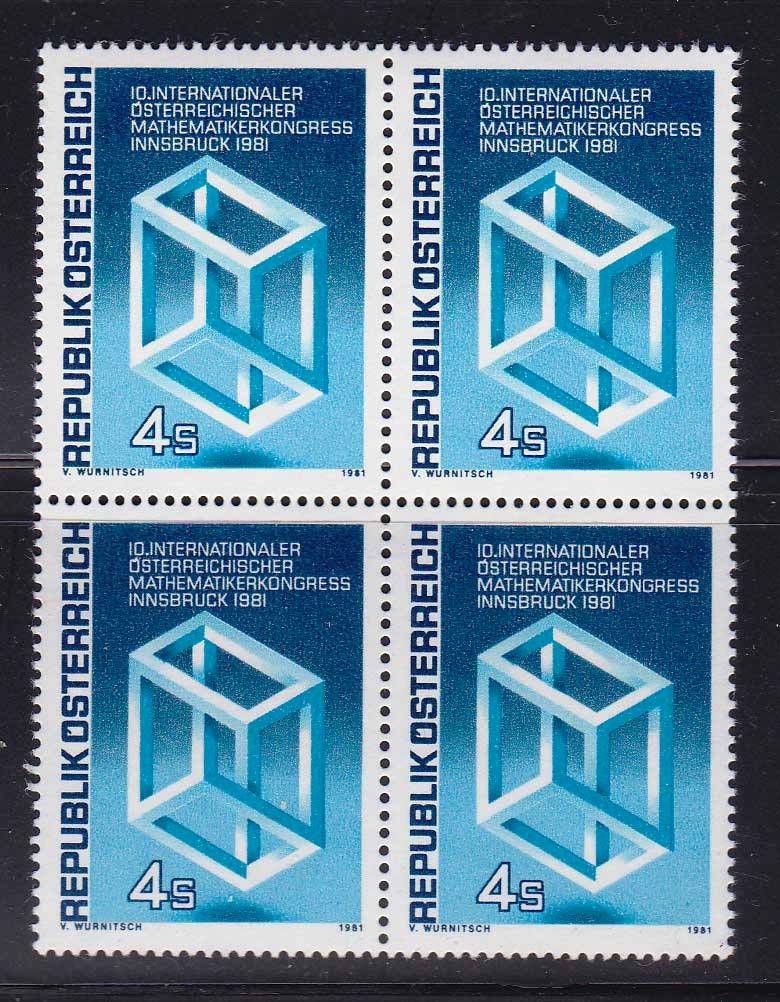 ZM Австрия  1981 г   MNH - квартблок - фото фото фото 0