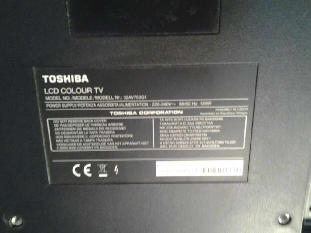 ТЕЛЕВИЗОР LCD TOCHIBA 32AV703G БИТАЯ МАТРИЦА - фото фото фото 5