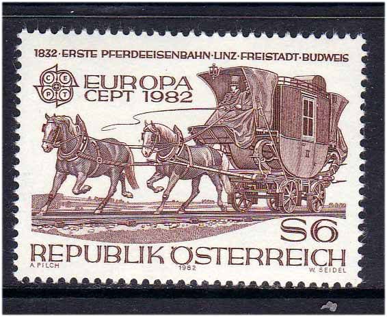 Транспорт Техника. EU  Австрия 1982 г  MNH - - фото фото фото 0