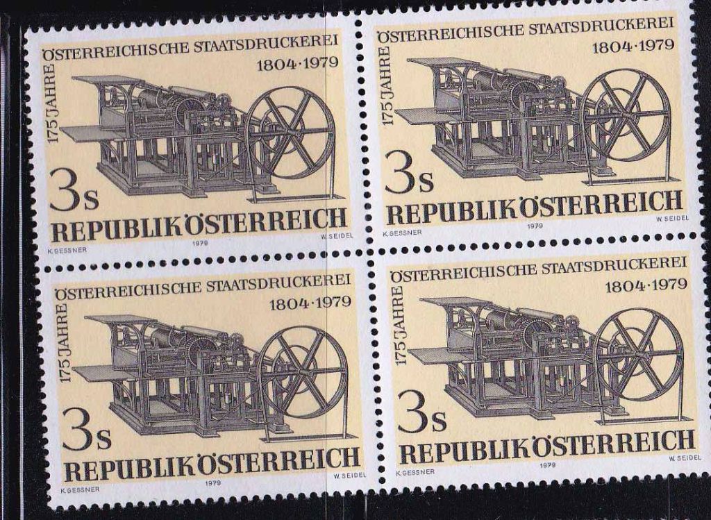ZM Австрия  1979 г   MNH - квартблок - фото фото фото 0