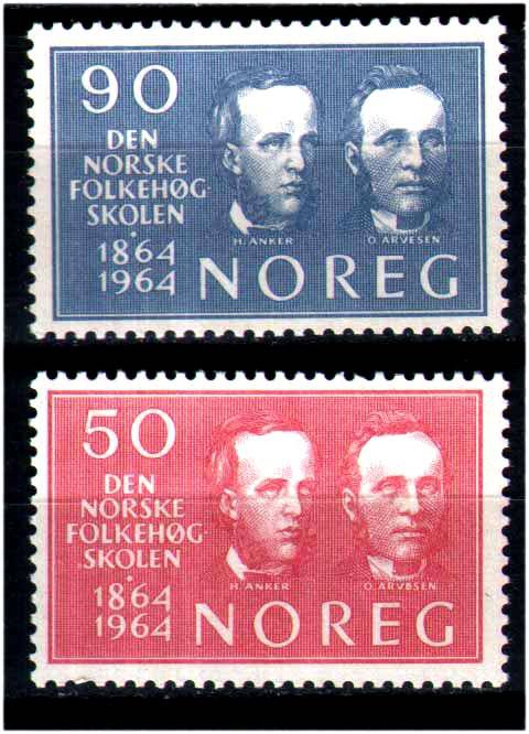 ZM  Норвегия 1964 г   MNH - личности - фото фото фото 0