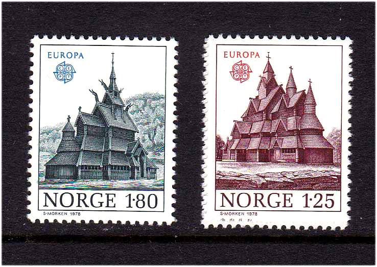 ZM  Норвегия 1978  г   MNH - архитектура - фото фото фото 0