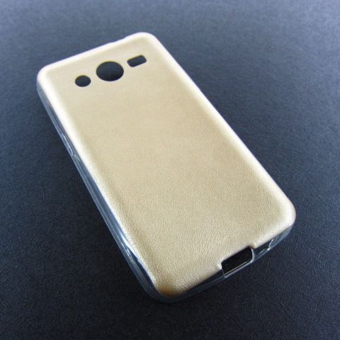 ЧЕХОЛ НАКЛАДКА КОЖА Samsung G355 Core 2 LEATHER CASE gold - фото фото фото 1