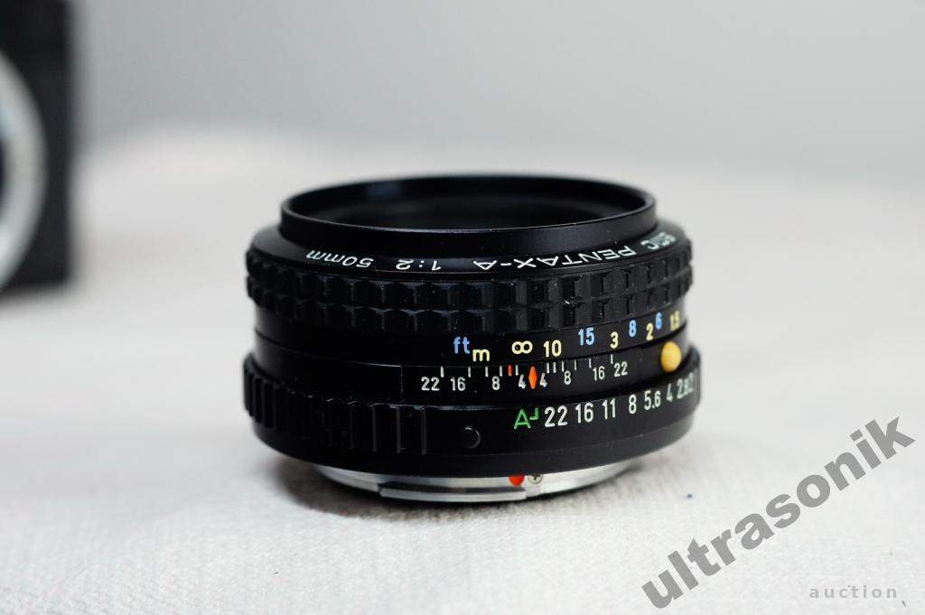 Об'єктив штатник SMC Pentax-A 1:2 50mm ф49мм Japan Вживане - фото фото фото 3