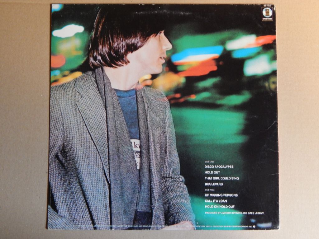 Jackson Browne ‎– Hold Out   (Asylum Records ‎– 5E-511, US) EX+/NM- - фото фото фото 1