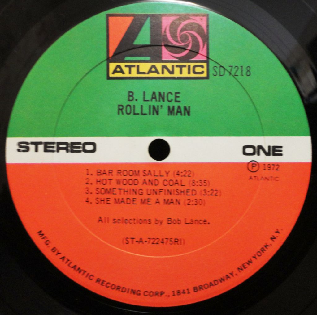 B.Lance - Rollin' Man EX/EX+ - фото фото фото 4