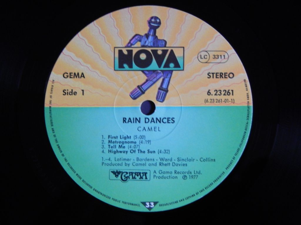 Camel ‎– Rain Dances   (Nova ‎– 6.23261 AO, Germany) insert EX/NM- - фото фото фото 3