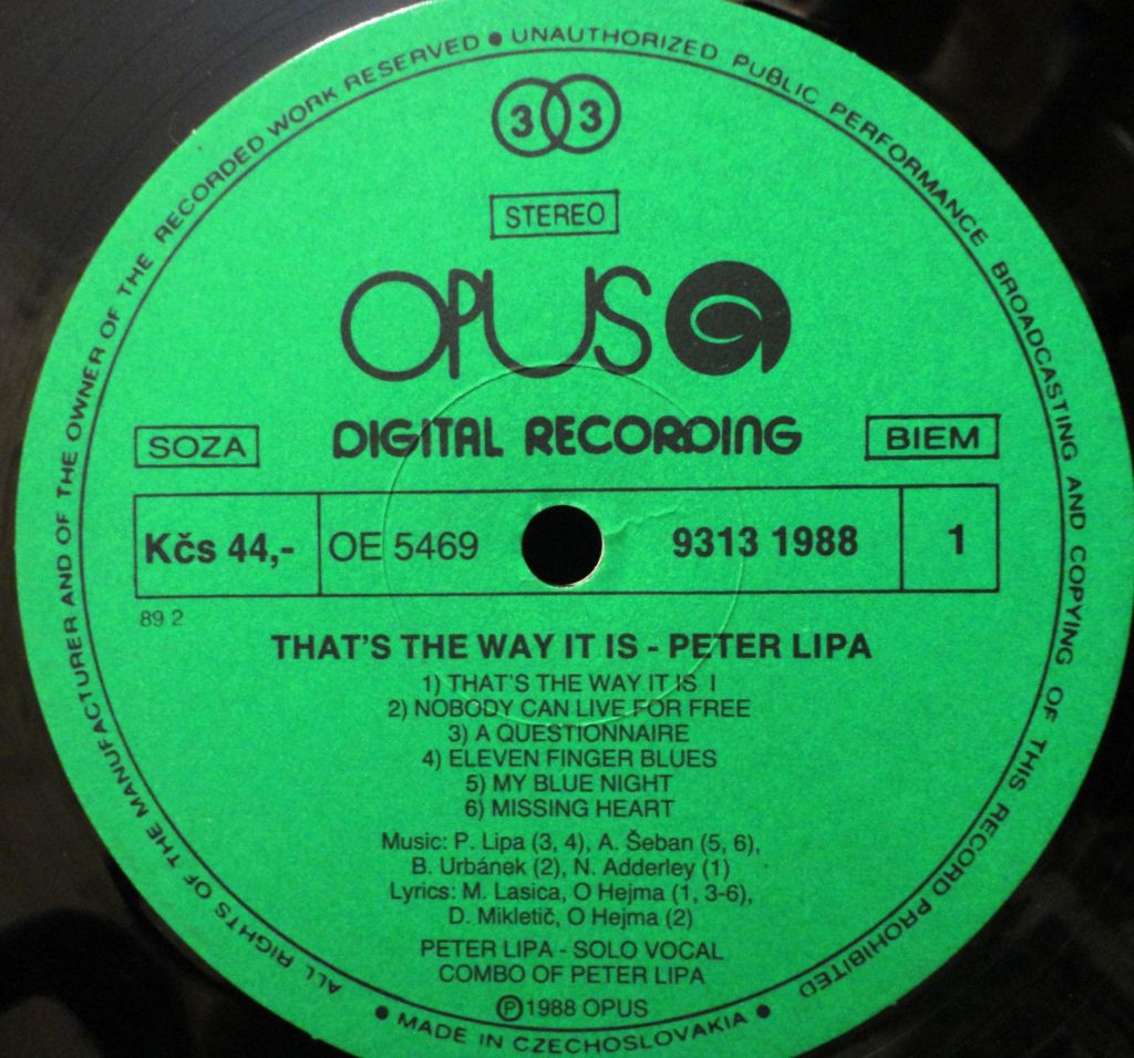 Peter Lipa - That's The Way It Is   NM/Mint - фото фото фото 2