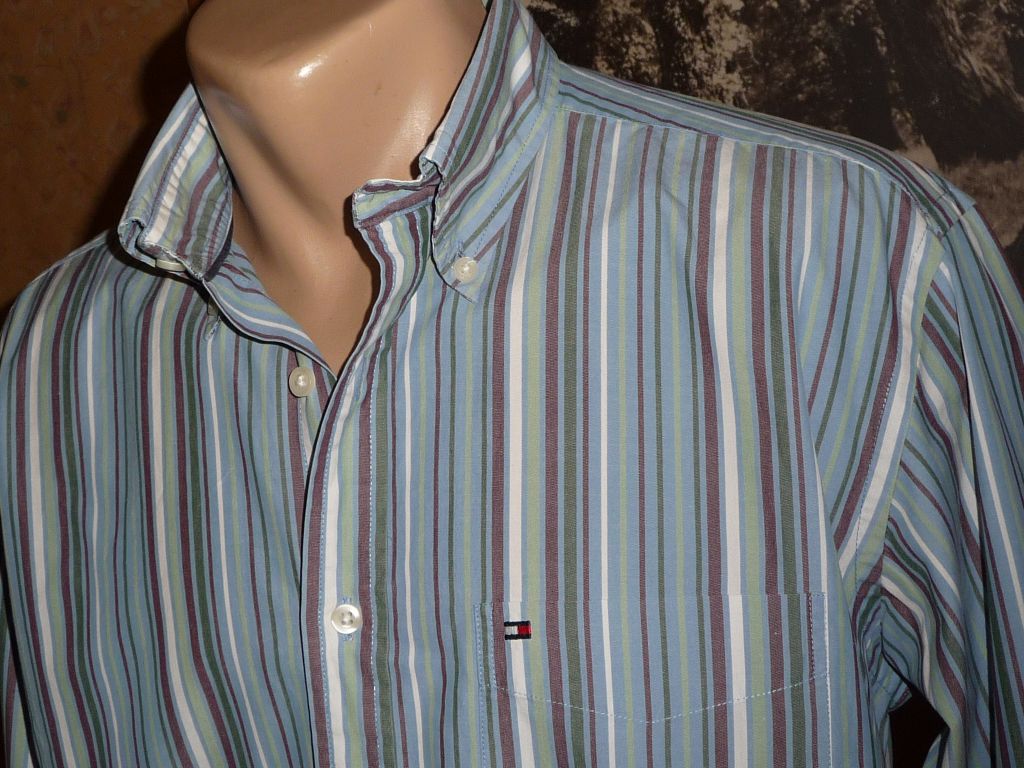 Рубашка "TOMMY HILFIGER".р-M. Оригинал.100%cotton. - фото фото фото 6