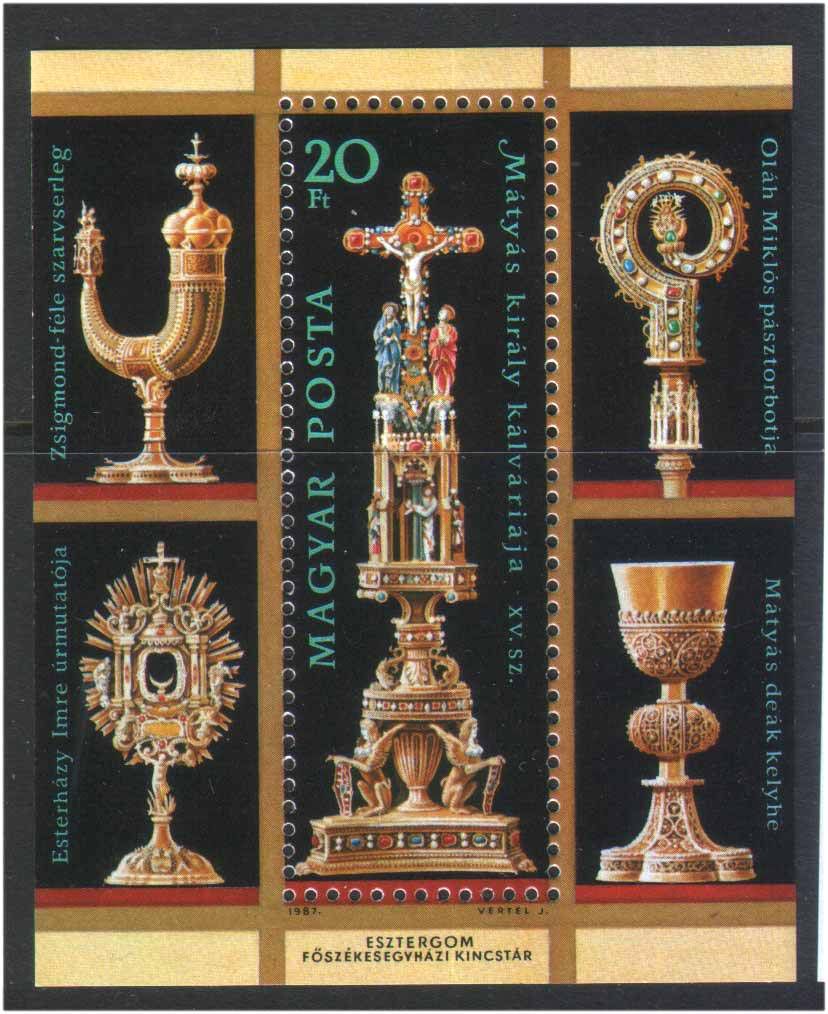 ZM  Венгрия 1987 г MNH - искусство - - фото фото фото 0