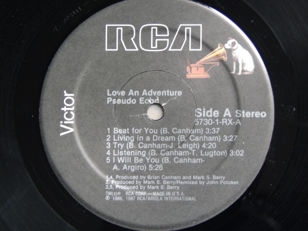 Pseudo Echo ‎– Love An Adventure  (RCA Victor ‎– 5730-1-RX, US) insert NM/NM- - фото фото фото 3