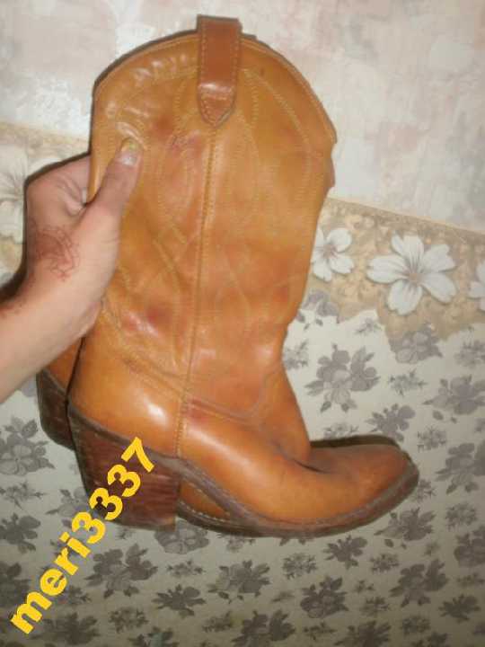 АМЕРИКАНСКИЕ САПОГИ НАТУР КОЖА СУПЕР МОДНЫЕ 40 Р - фото фото фото 1