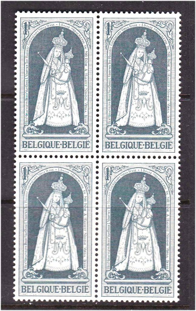 Бельгия  1967 г  MNH   квартблок - фото фото фото 0
