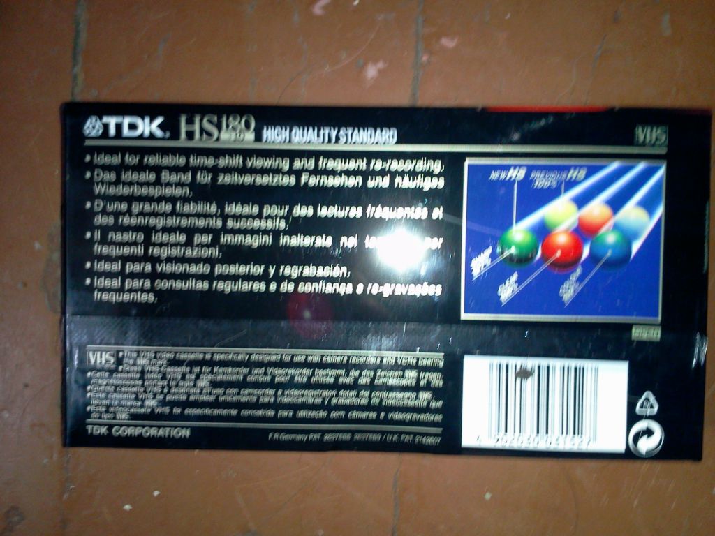 Видеокассета TDK HS180 - фото фото фото 1