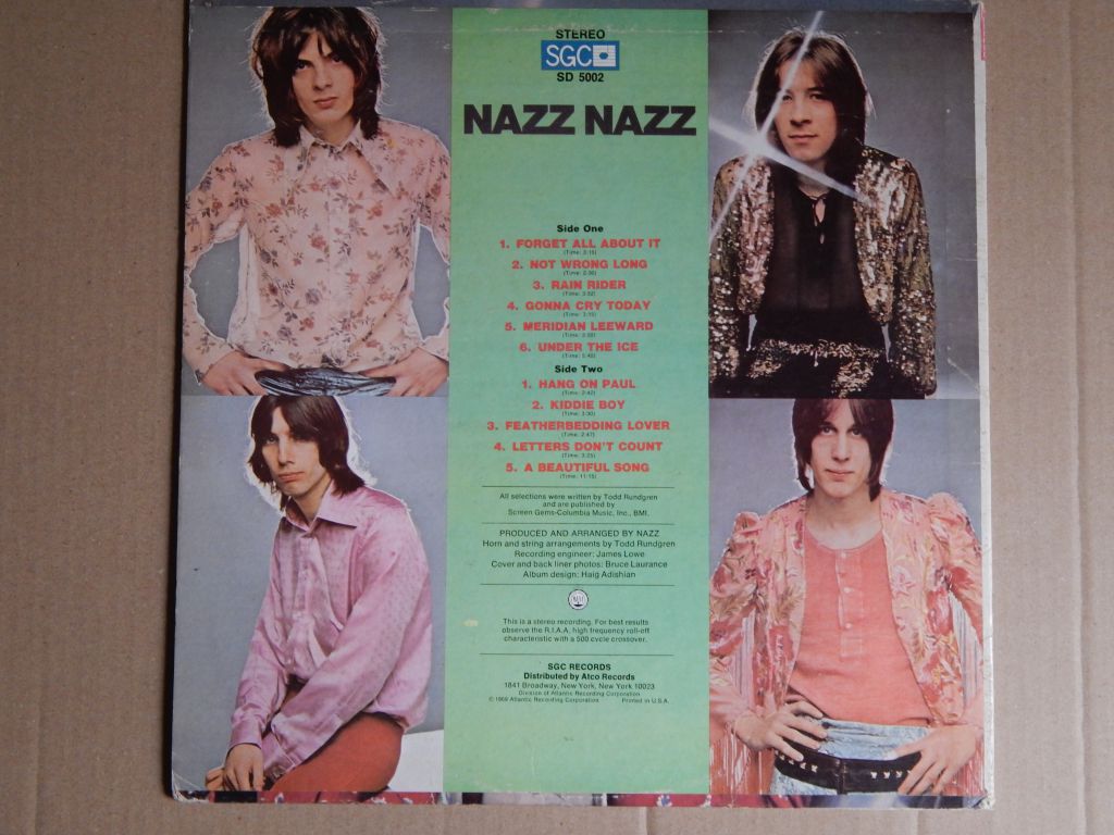 Nazz ‎– Nazz Nazz  (SGC ‎– SD 5002, US) EX+/EX+ Red Vinil - фото фото фото 1