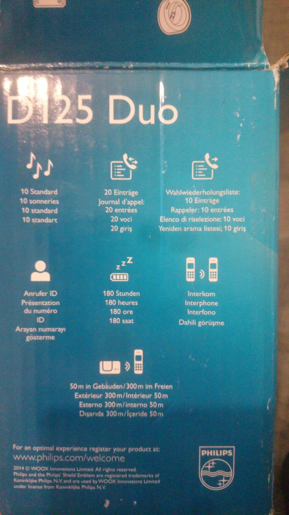 2 радиотелефона Philips D125 из Европы - фото фото фото 4