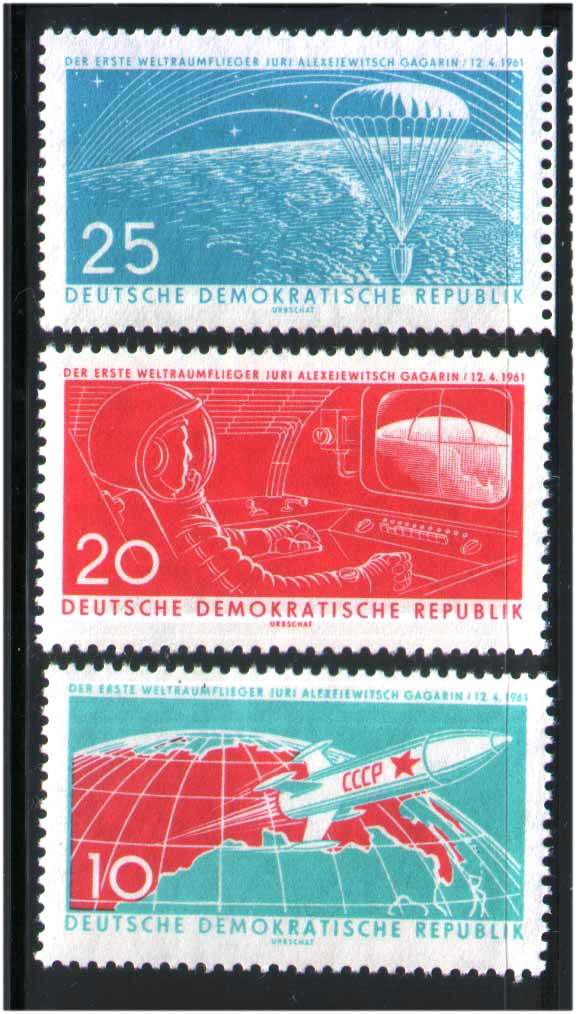 Космос . ГДР / DDR  1961 г MNH - - фото фото фото 0