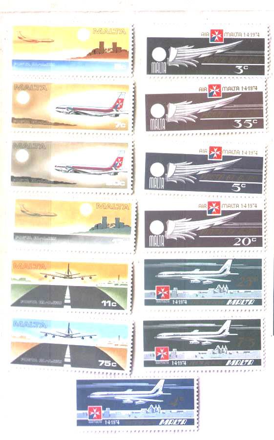Авиация . Мальта  1978 и 1974 г   MNH - 2е серии - фото фото фото 0