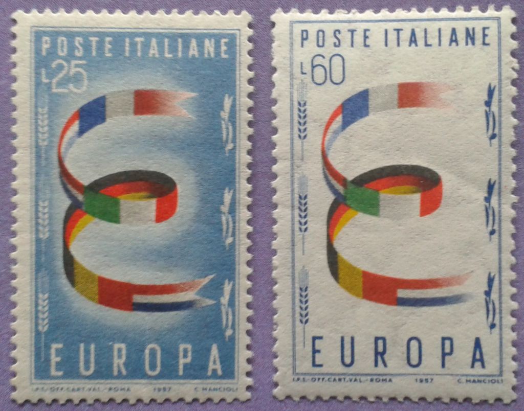 Италия 1957 Европа CEPT Mi 992-993 MNH - фото фото фото 0