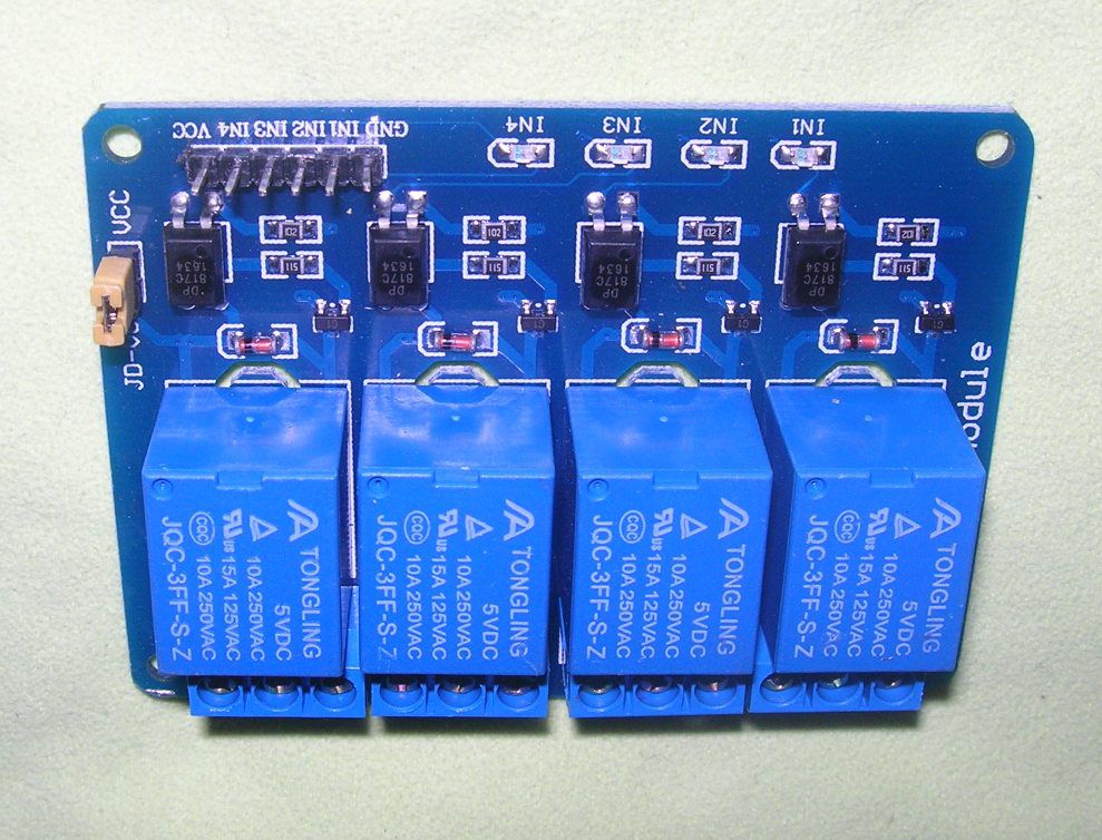 Модуль на четыре реле 5В для Arduino - фото фото фото 1