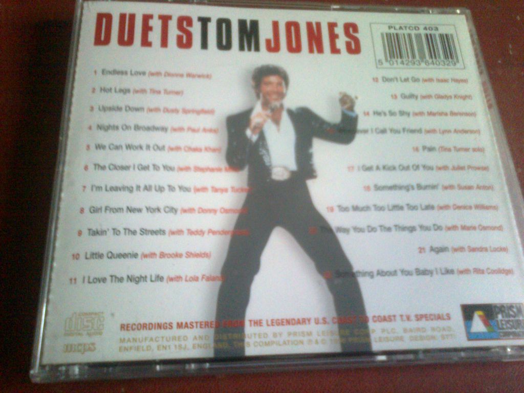 Tom Jones Duets CD фирменный б/у - фото фото фото 1