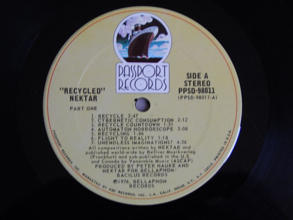 Nektar ‎– Recycled   (Passport Records ‎– PPSD-98011, USA) EX+/EX+ - фото фото фото 3