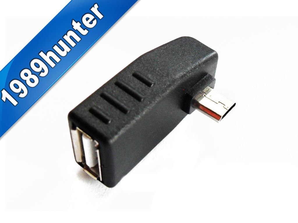 Переходник Micro USB - USB 2.0 OTG Угловой    (0121) - фото фото фото 0