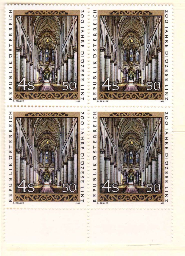 ZM Австрия 1985 г MNH - квартблок - фото фото фото 0