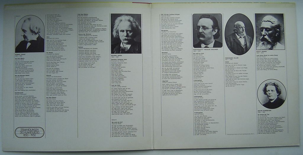 DIETRICH FISCHER- DIESKAU, ARIBERT REIMANN  Lieder Der Schumannianer  LP  EX-/EX - фото фото фото 1
