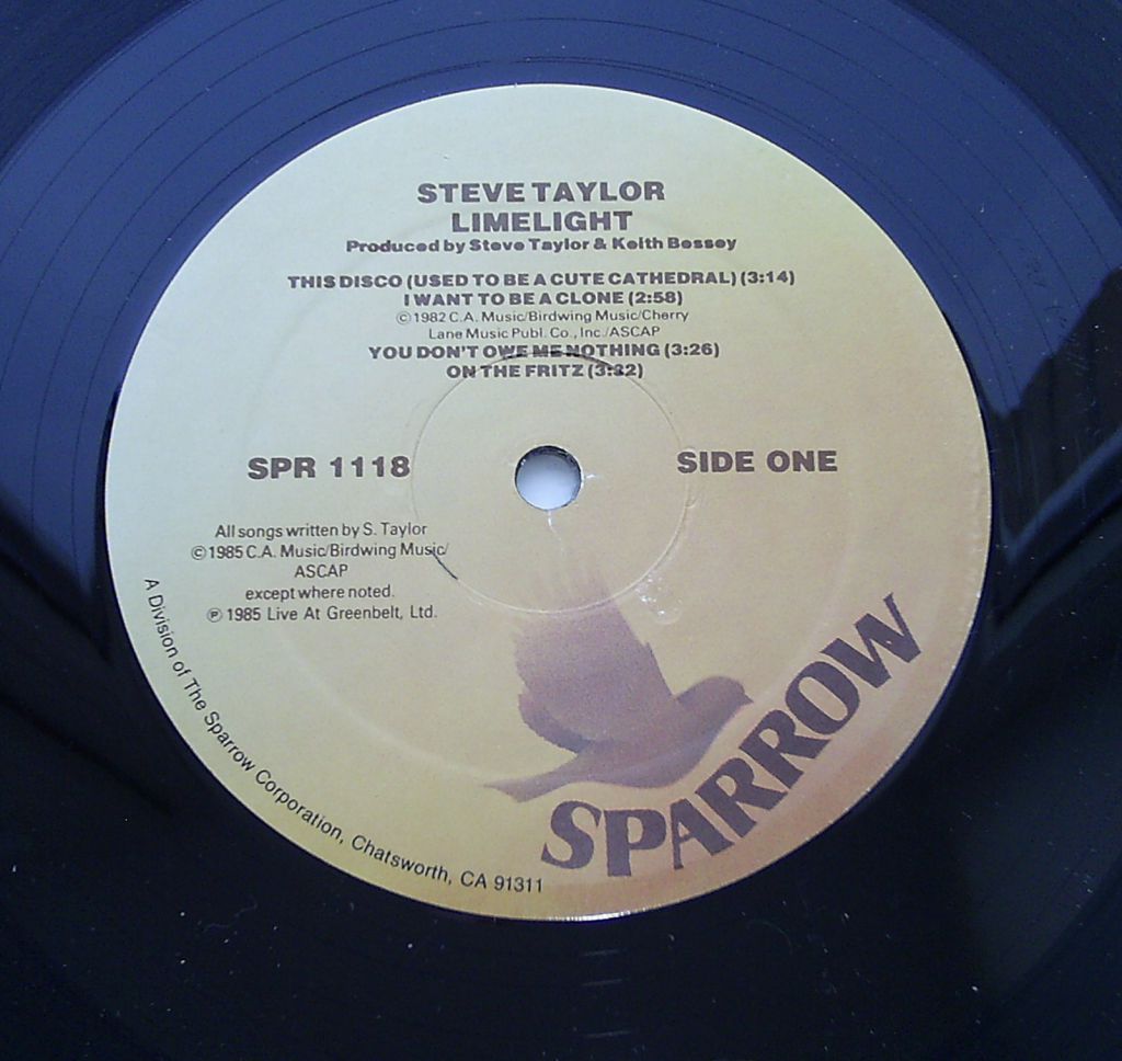 STEVE TAYLOR  Limelight   LP EX (-)/EX - фото фото фото 3
