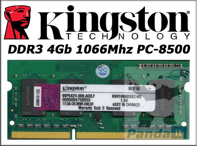 Память Kingston SODIMM DDR3-1066 4096MB PC3-8500      (KVR1066D3S7/4G) - фото фото фото 0