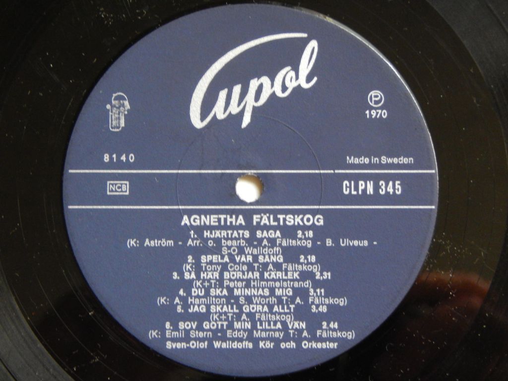 Agnetha Fältskog ‎– Som Jag Är 1970   (Cupol ‎– CLPN 345, Sweden) EX+/EX - фото фото фото 3