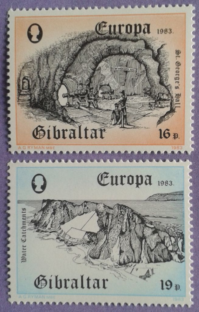 Гибралтар 1983 Европа СЕРТ армия Mi 463-464 MNH - фото фото фото 0