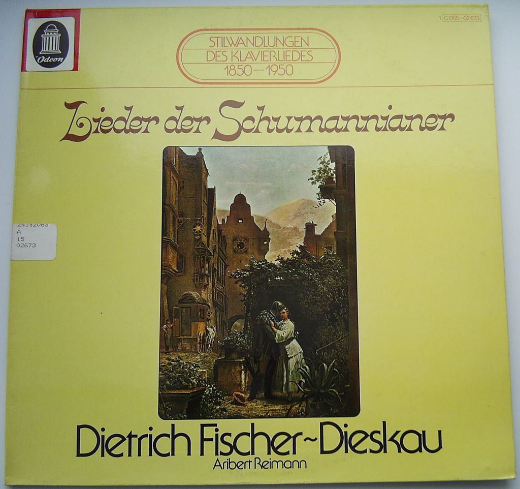 DIETRICH FISCHER- DIESKAU, ARIBERT REIMANN  Lieder Der Schumannianer  LP  EX-/EX - фото фото фото 0