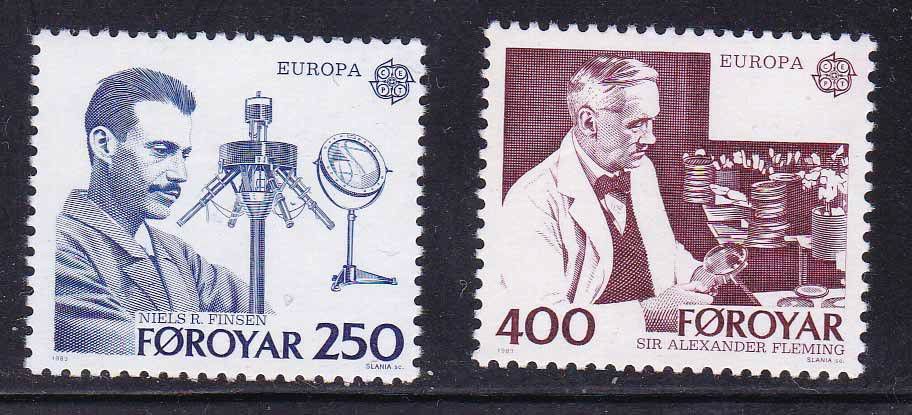 ZM Фареры / Фарерские о-ва 1983 г  MNH - личности - фото фото фото 0