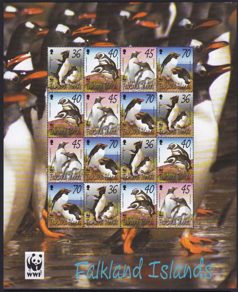 Фолклендские острова,птицы,WWF,пингвин,м/л- 56 михель евро - фото фото фото 0